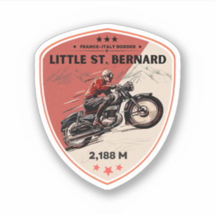 Little St Bernard Pass Französisch italy Alpenmoti Aufkleber