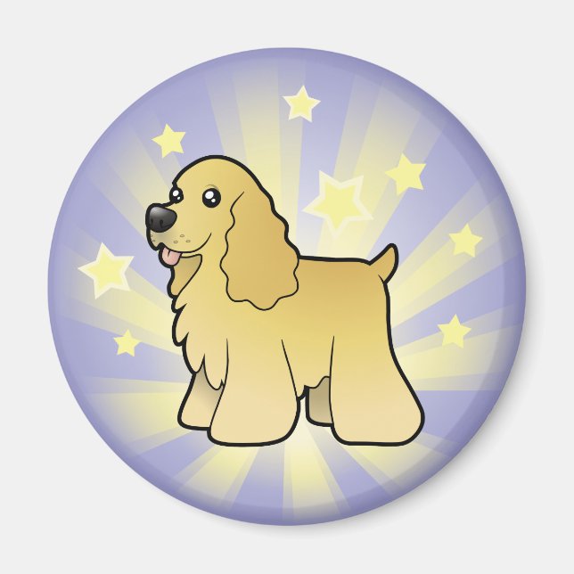 Little Star American Cocker Spaniel Magnet (Vorne)