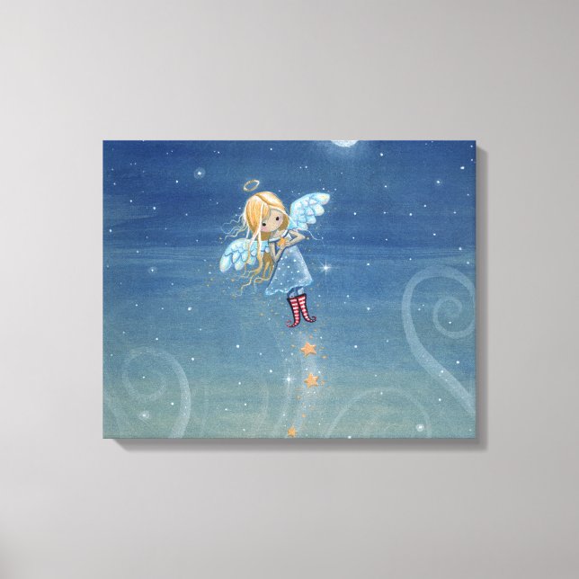 Little Star Angel Canvas Print Leinwanddruck (Vorderseite)