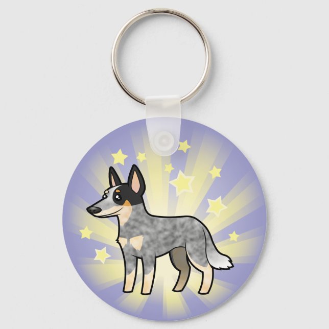 Little Star Australian Cattle Dog / Kelpie Schlüsselanhänger (Vorderseite)