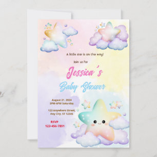 Little Star Baby Dusche Einladung