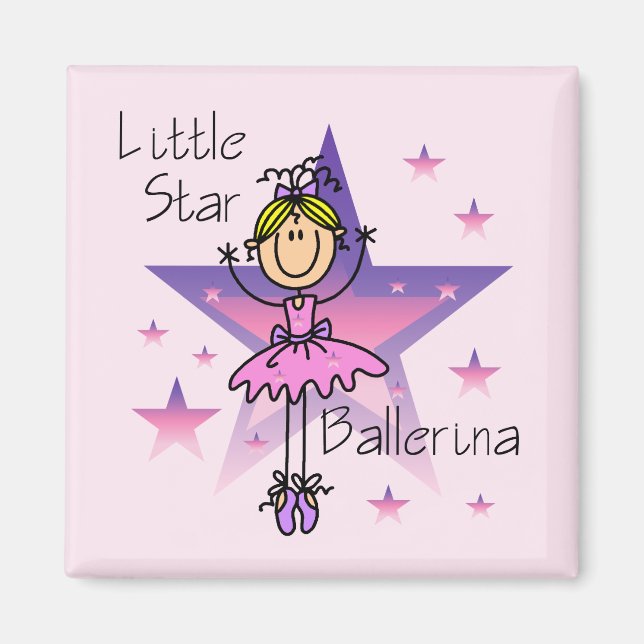 Little Star Ballerina - Blond Hair Magnet (Vorne)