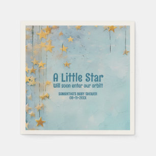 Little Star Blue Babydusche Serviette
