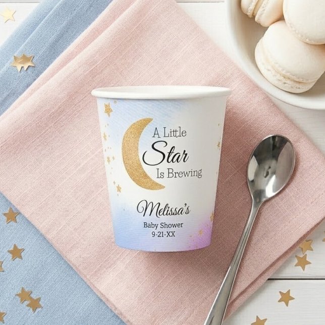 Little Star Brewing Baby Shower Pappbecher (Little Star Brewing Baby Shower Paper Cups)