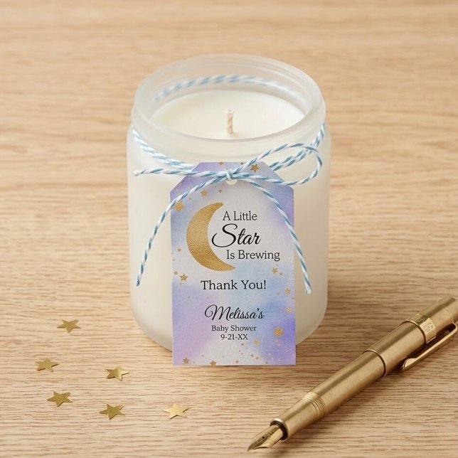 Little Star Brewing Thank You Baby Shower Geschenkanhänger (Little Star Brewing Thank You Baby Shower Gift Tags)