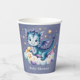 Little Star Dragon Boy Baby Dusche Pappbecher