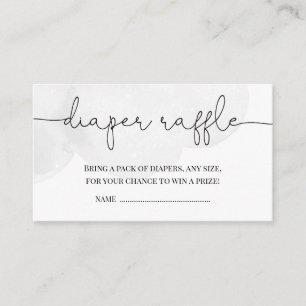 Little Star Gray Baby Duwer Diaper Raffle Begleitkarte