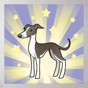 Little Star Greyhound/Whippet/Italian Greyhound Poster