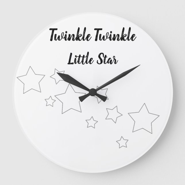 Little Star Große Wanduhr (Vorderseite)