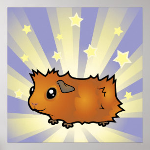Little Star Guinea Pig (pechy) Poster