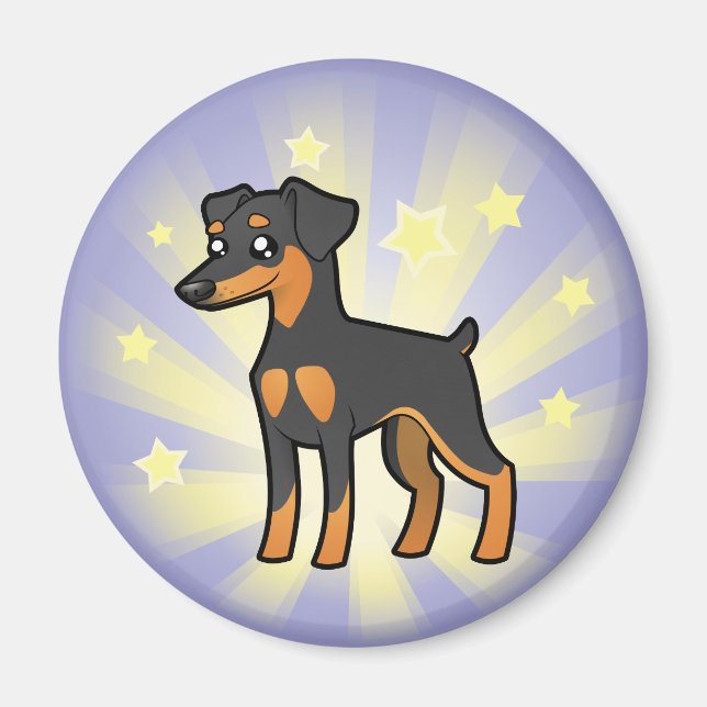 Little Star Miniature Pinscher / Manchester Terrie Magnet (Vorne)