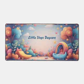 Little Steps Daycare Pastel Whimsical Personalized Schreibtischunterlage