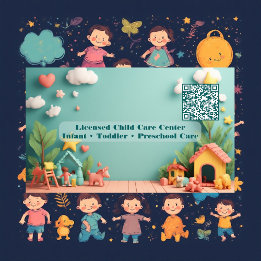 Little Steps Montessori Tagesbetreuung QR-Code Pas Visitenkarte