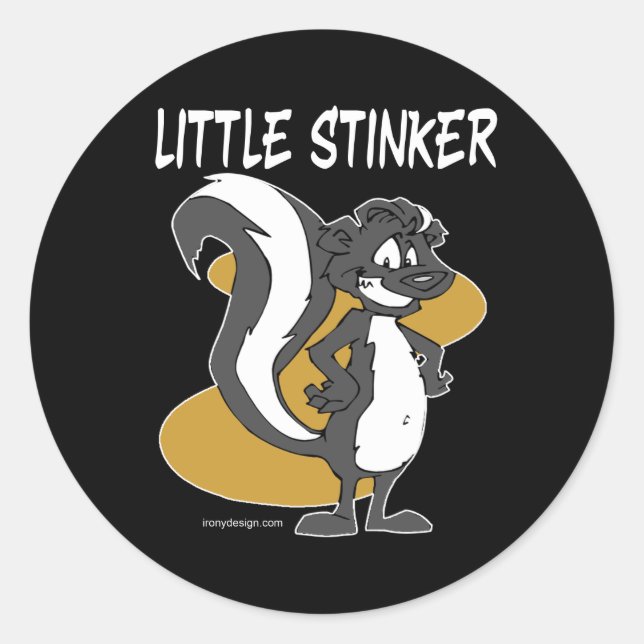 Little Stinker Runder Aufkleber (Vorderseite)