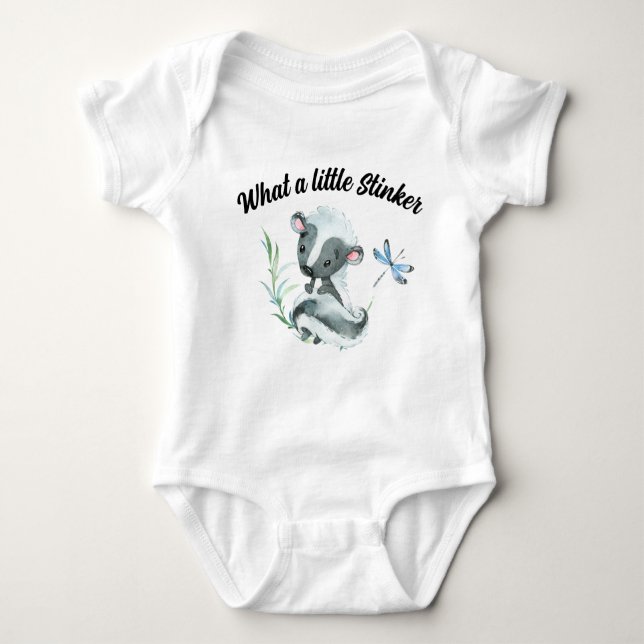 Little Stinker Skunk Animal Baby Bodysuit Baby Strampler (Vorderseite)