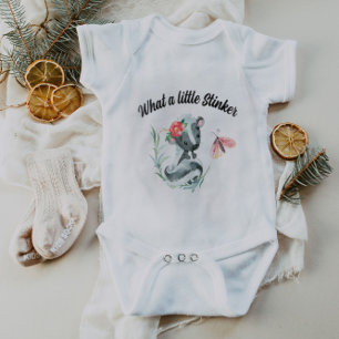 Little Stinker Skunk Girl Animal Baby Bodysuit Baby Strampler
