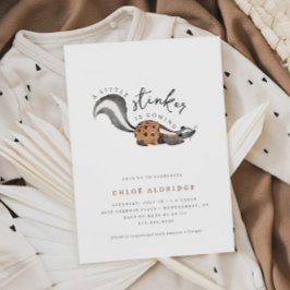 Little Stinker Woodland Animal Baby Dusche Einladung