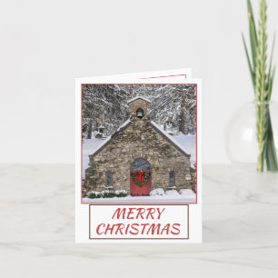 Little Stone Church Holiday Card Feiertagskarte