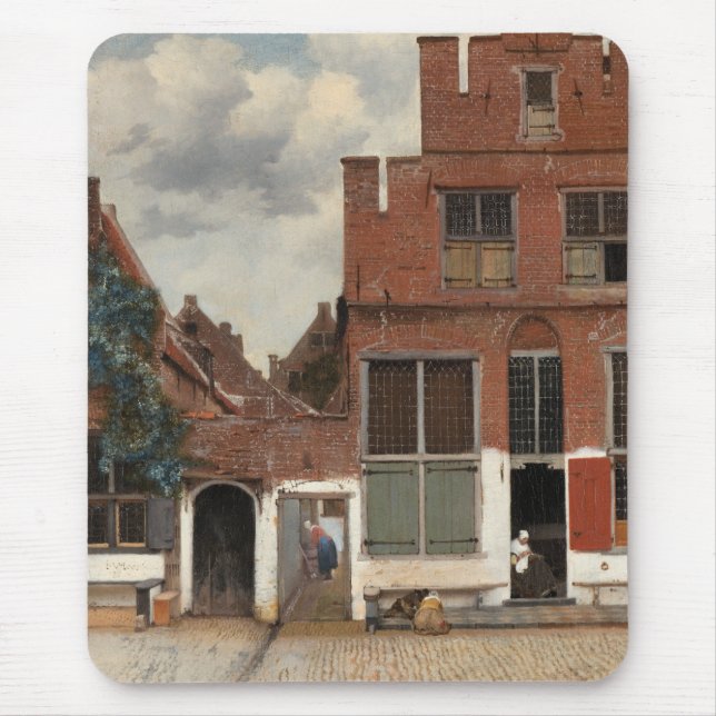 Little Street Johannes Vermeer Mousepad (Vorne)