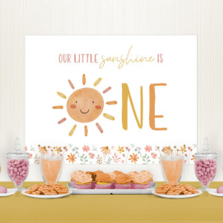 Little Sunshine 1. Geburtstag Banner