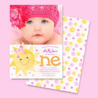 Little Sunshine 1st Birthday Girl Foto