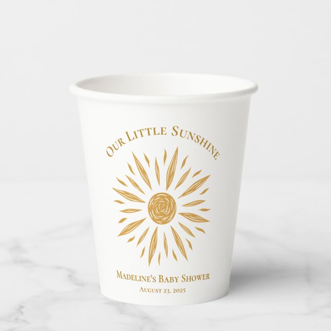 Little Sunshine Baby Duschpapier Cup Pappbecher (Vorderseite)