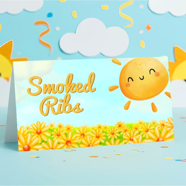 Little Sunshine - Baby Showfood Label (Little Sunshine - Baby Shower Food Label)