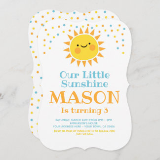Little Sunshine Birthday Einladung