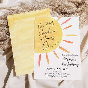 Little Sunshine Boho Birthday Einladung