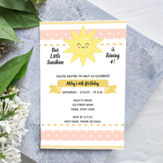 Little Sunshine - Einladung zum Geburtstag