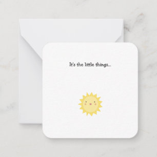 Little Sunshine Mini Danke Note Card Mitteilungskarte