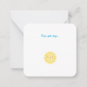 Little Sunshine Mini Danke Note Card Mitteilungskarte
