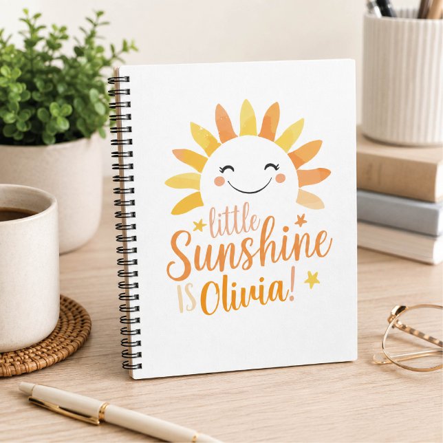 Little Sunshine Personalisiert SpiralNotebook Notizblock (Von Creator hochgeladen)