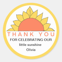 Little Sunshine Vielen Dank, dass Sie Sticker bevo