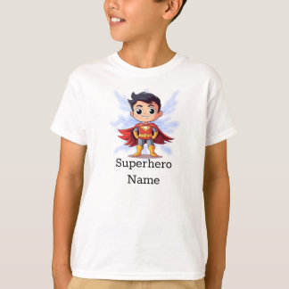 Little Superhero Action Personalisiert T-Shirt