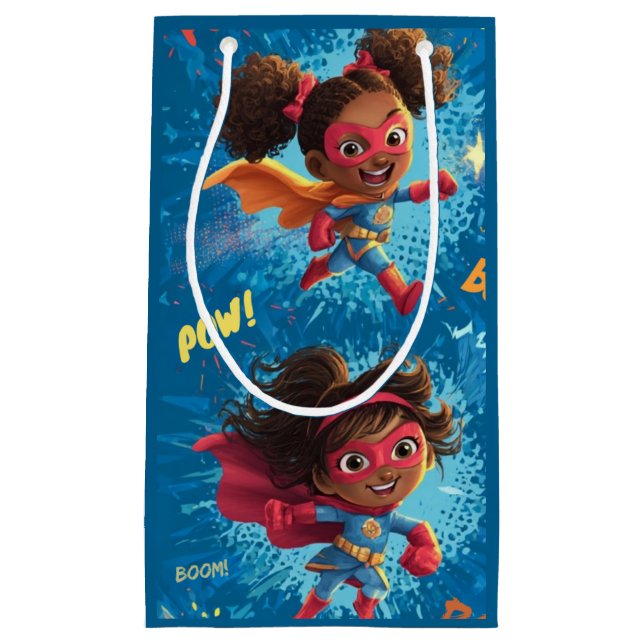Little Superheroes Party Kleine Geschenktüte (Vorderseite)