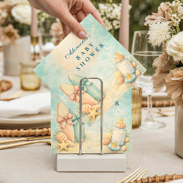 Little Surfer Baby Shower Serviette