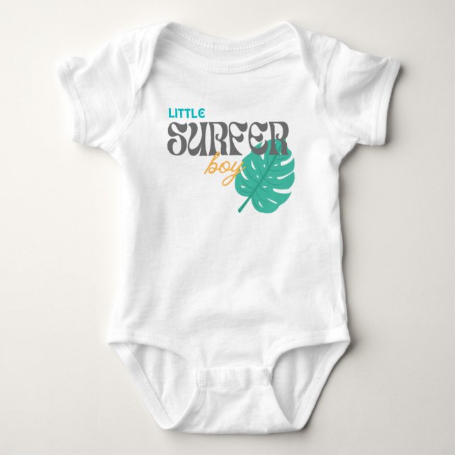 Little Surfer Boy - Baby Bodysuit Baby Strampler (Vorderseite)