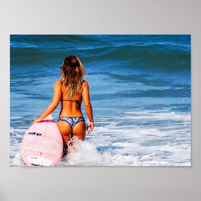 Little Surfer Girl Poster (Vorne)