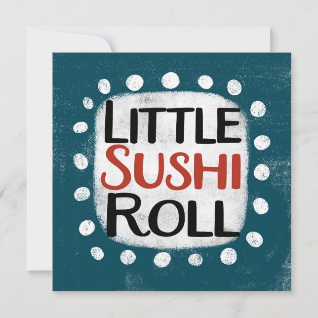 Little Sushi Roll Grußkarte Karte (Vorderseite)