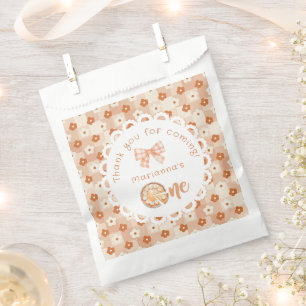 Little Süsse Pie 1. Geburtstag Gingham Vielen Dank Geschenktütchen