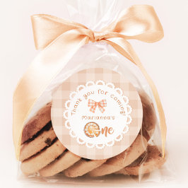Little Süsse Pie 1. Geburtstag Vielen Dank Runder Aufkleber