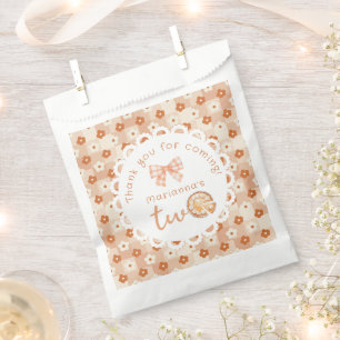 Little Süsse Pie 2. Geburtstag Gingham Vielen Dank Geschenktütchen