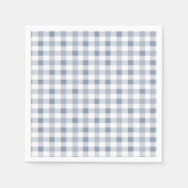Little Süsse Pie Blueberry Gingham Baby Shower Serviette