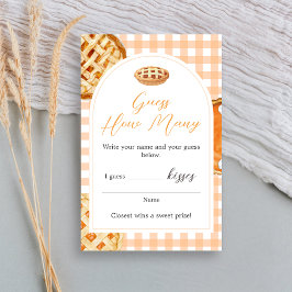 Little Süsse Pie Gingham Baby Shower Guess Game