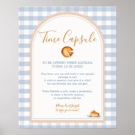 Little Süsse Pie Gingham Birthday Time Capsule Poster
