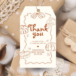 Little Süsse Pie Pumpkin Baby Duwer Fevor Tags Geschenkanhänger