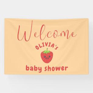 Little Süsse Strawberry Babydusche Banner