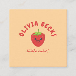 Little Süsse Strawberry Babydusche Begleitkarte