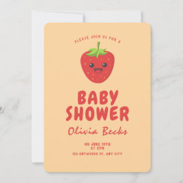Little Süsse Strawberry Babydusche Einladung